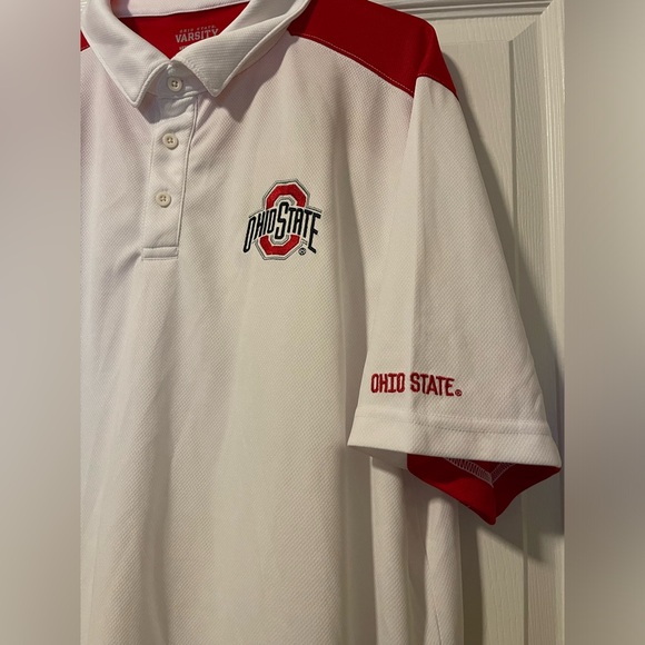 Ohio State Polo Shirt White Red Buckeyes Football Varsity Men’s Size XL NEW - Picture 4 of 10